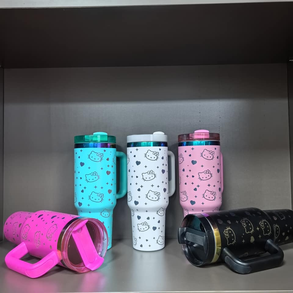 NEW China RTS Glitter 40oz HelloKitty Mugs Free Shipping (20PCS)