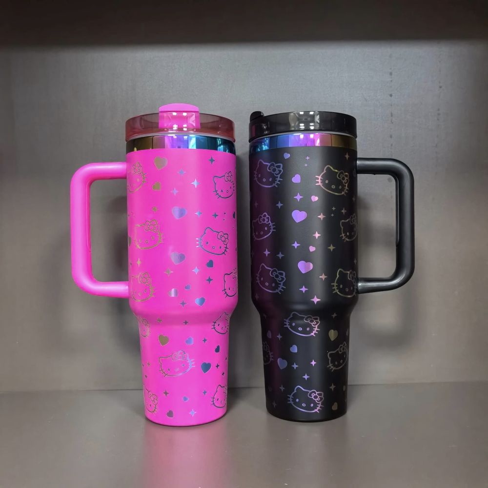 NEW China RTS Glitter 40oz HelloKitty Mugs Free Shipping (20PCS)