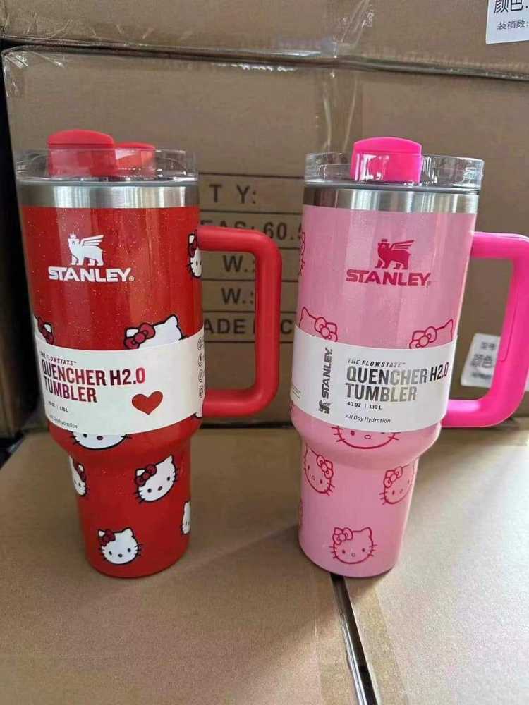 NEW China RTS Glitter 40oz HelloKitty Mugs Free Shipping (20PCS)