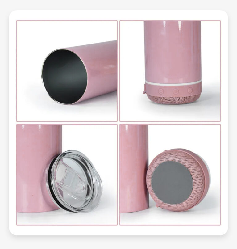 Alwin USA RTS 20oz Bluetooth Wireless Speaker Macaron Colorful Sublimation Tumbler