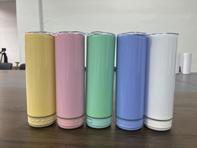Alwin USA RTS 20oz Bluetooth Wireless Speaker Macaron Colorful Sublimation Tumbler