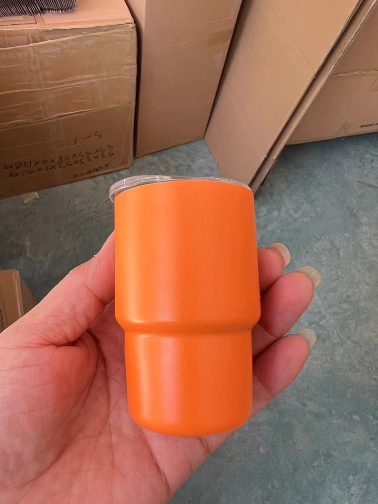 Alwin China RTS New Product 3oz taper shot glasses with metal straw 3oz Matte shot glasses for Laser Mixed Color 48pcs