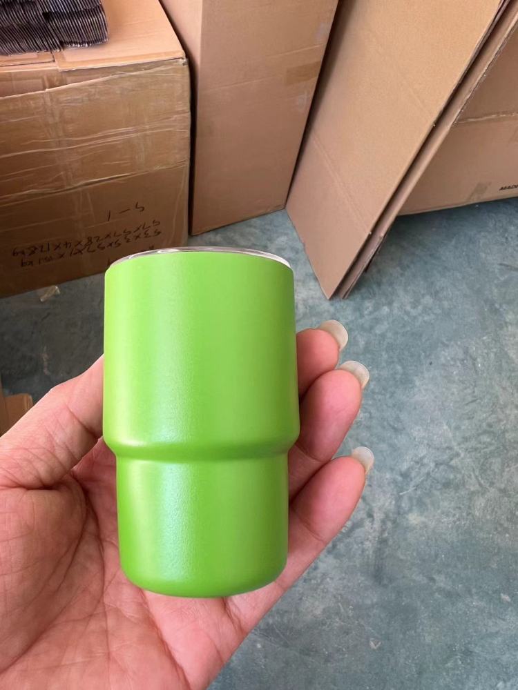 Alwin China RTS New Product 3oz taper shot glasses with metal straw 3oz Matte shot glasses for Laser Mixed Color 48pcs