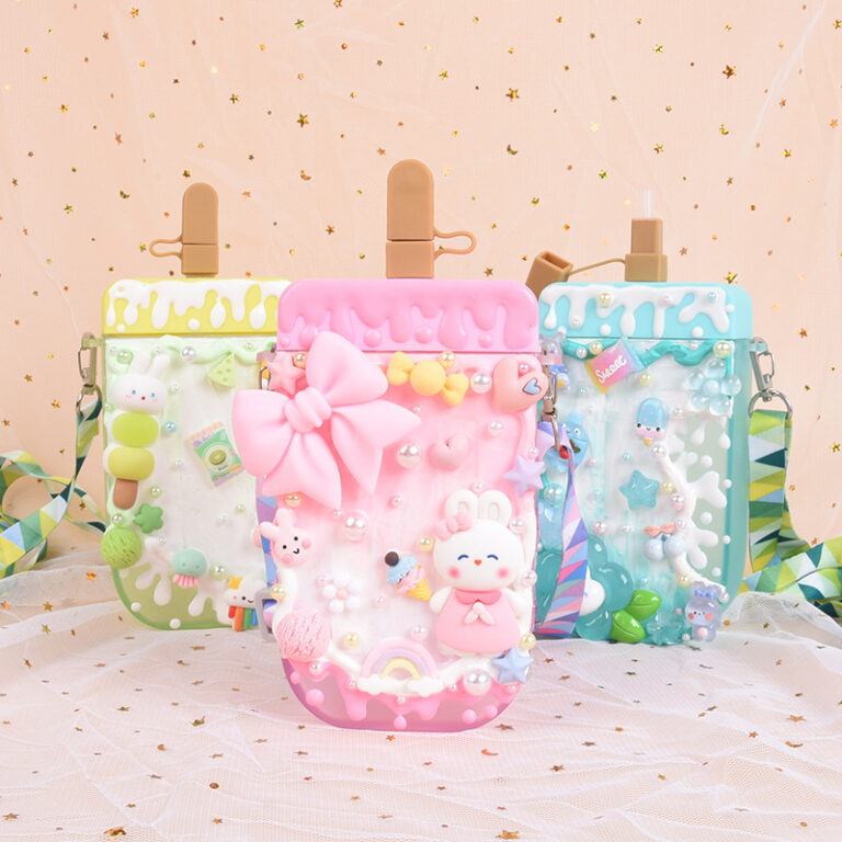 Alwin China RTS 300ml/10oz Ice Cream Shaped Portable Kettle Popsicle Plastic Water Bottle