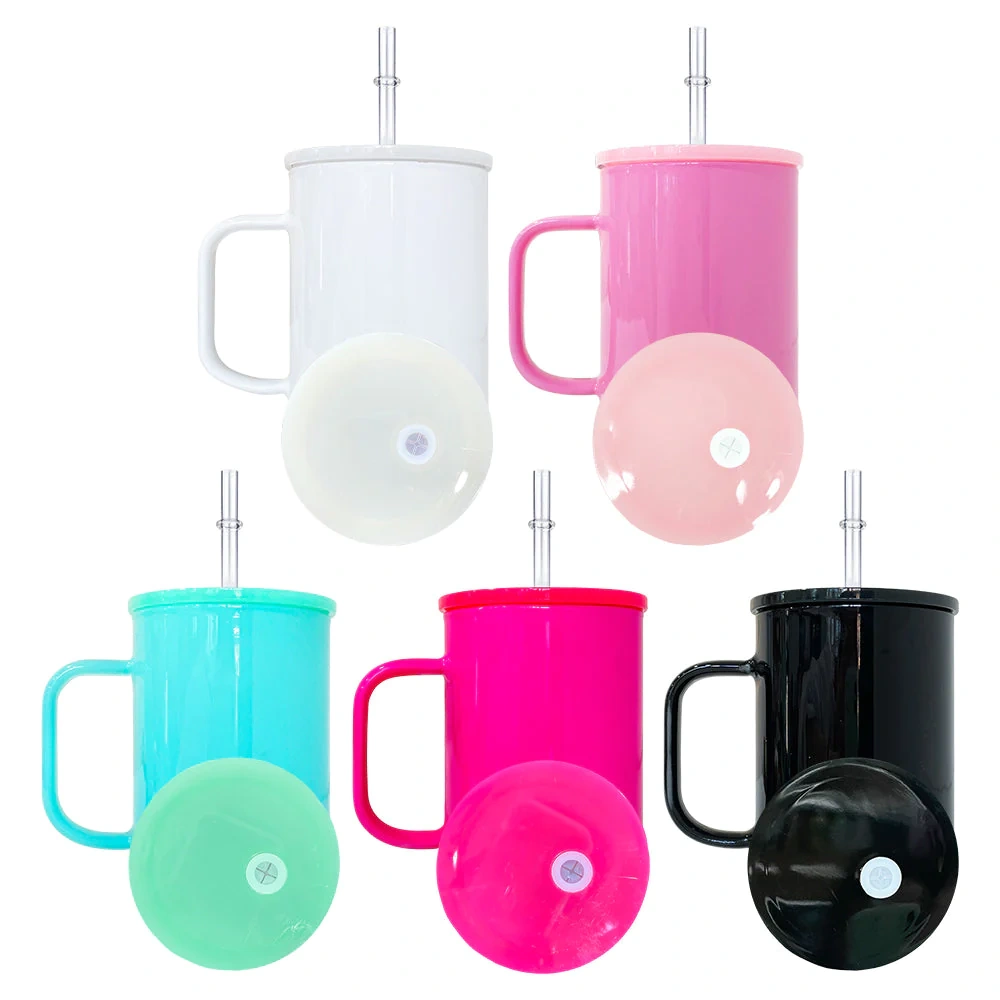 Alwin USA RTS 17oz Sublimation Dark-Colored Glass Mug with Handle