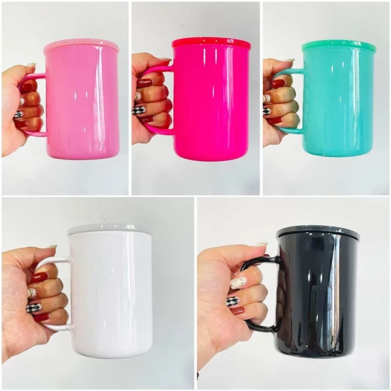 Alwin USA RTS 17oz Sublimation Dark-Colored Glass Mug with Handle