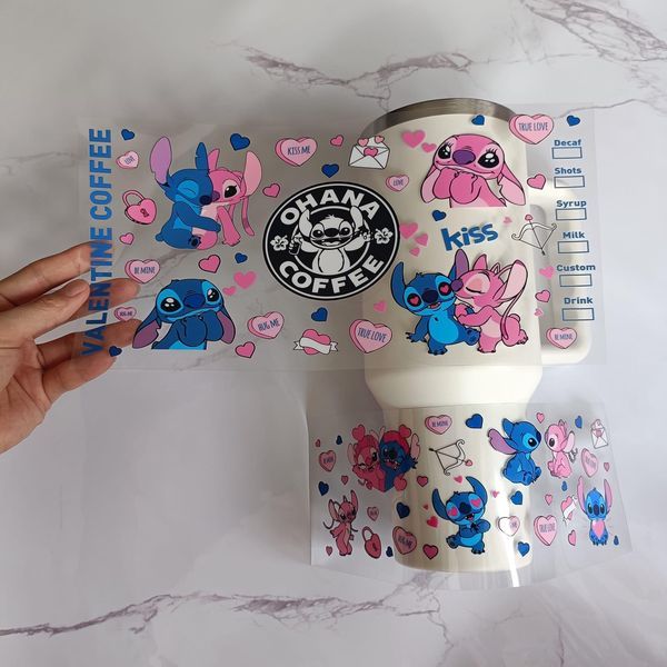 Alwin China RTS UV DTF Wrap Transfer for 40oz Mugs Free Shipping (50pcs/100pcs/200pcs/500pcs)