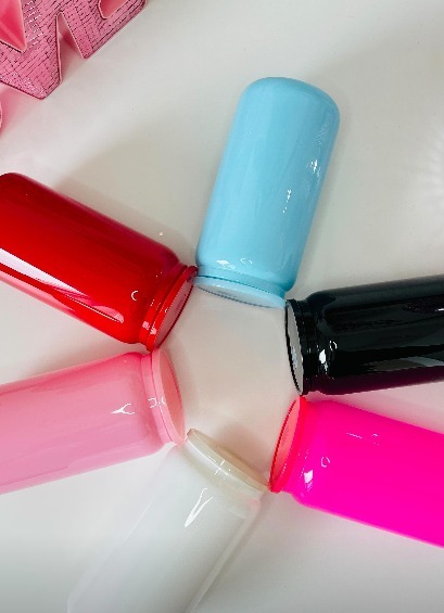 Alwin USA RTS 16oz Dark-Colored Sublimation Blank Beer Glass Can with Lid