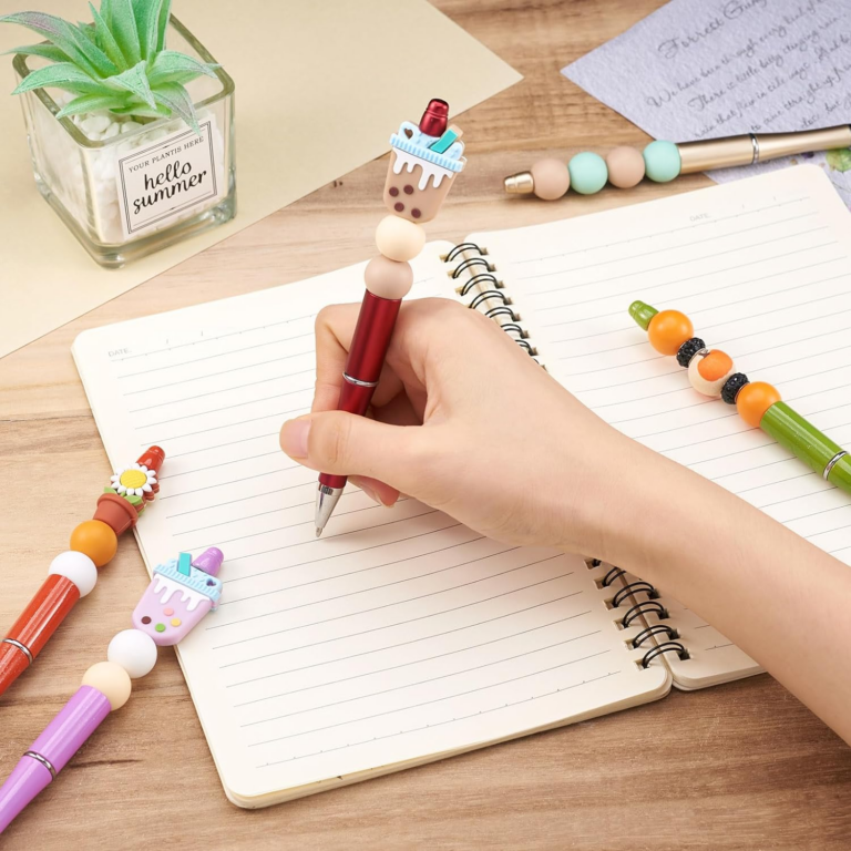 Alwin China RTS Plastic Black Ink Beadable Pen for DIY Beads Pens