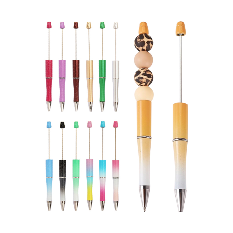 Alwin China RTS Plastic Black Ink Beadable Pen for DIY Beads Pens