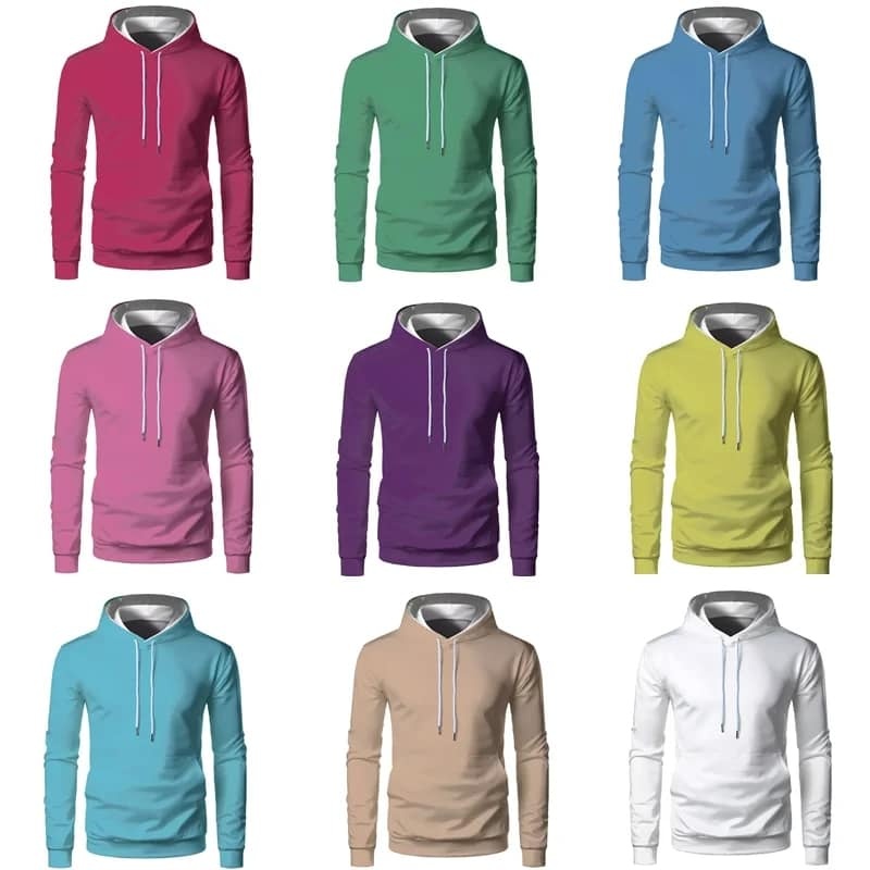 Alwin China RTS NEW Sublimation Bleached Long Sleeve Hoodies Sublimation Cloth