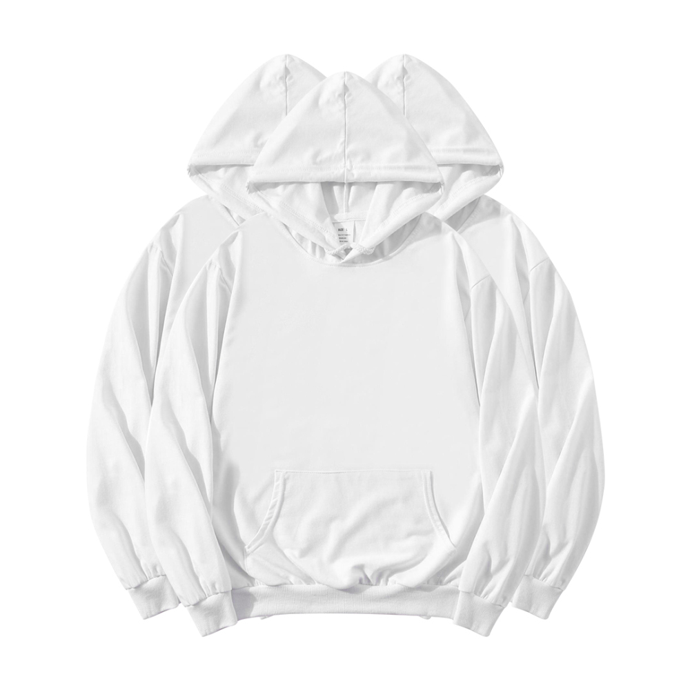 Alwin China RTS NEW Sublimation Bleached Long Sleeve Hoodies Sublimation Cloth
