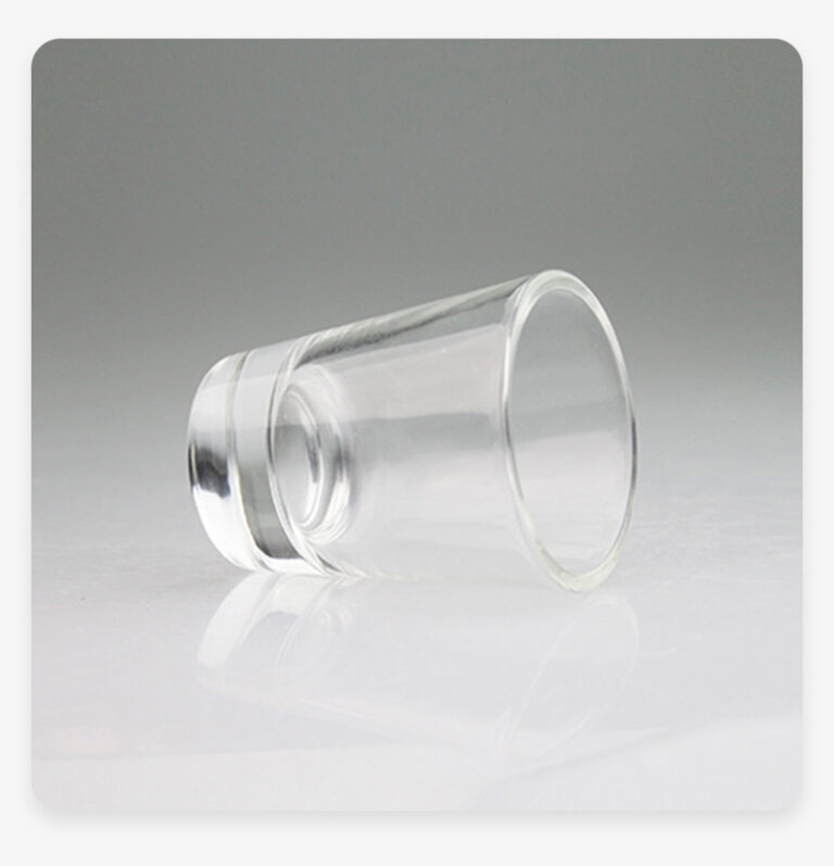 Alwin USA RTS 1.5oz Shot Glass Wine Mug with Heavy Base Clear & Frosted Glass Cups