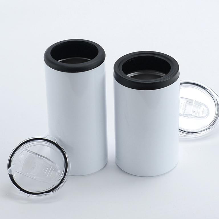 Alwin Hot Sale 16oz 4 in 1 Can Cooler Insulated Stainless Steel Sublimation Cola Can Eco Friendly Double USA RTS