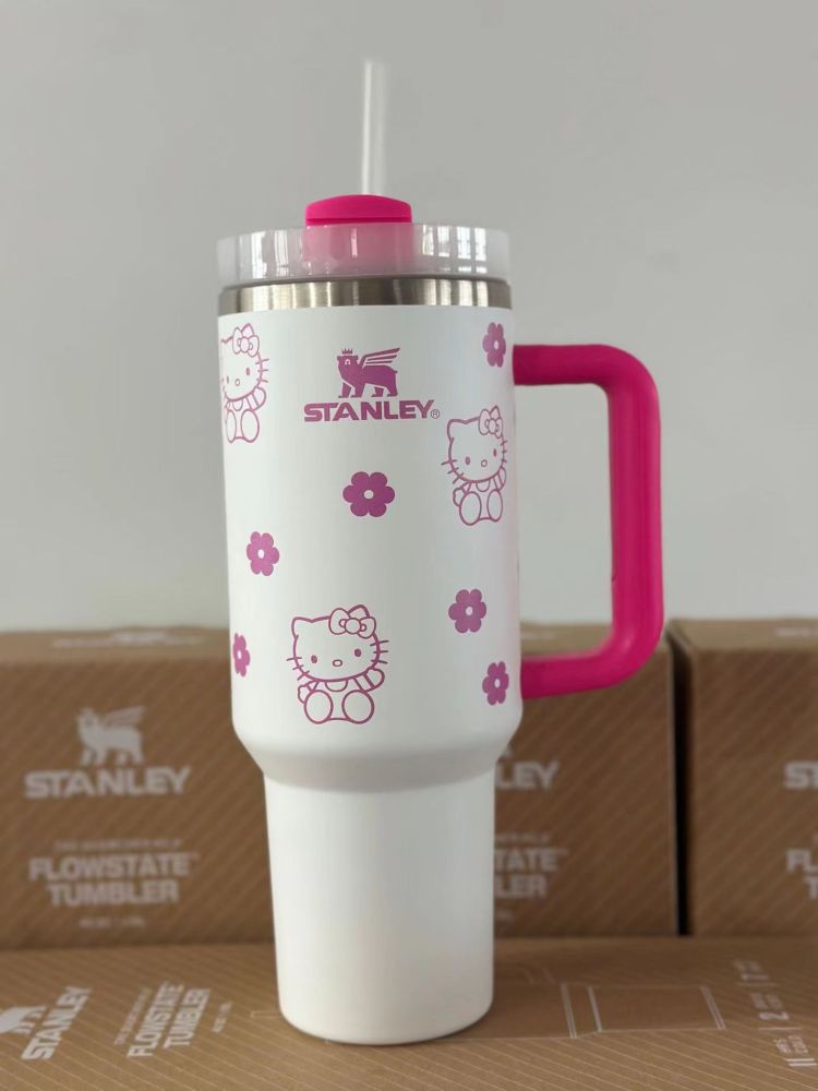 NEW China RTS Glitter 40oz HelloKitty Mugs Free Shipping (20PCS)