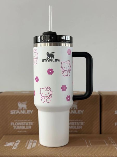 NEW China RTS Glitter 40oz HelloKitty Mugs Free Shipping (20PCS)