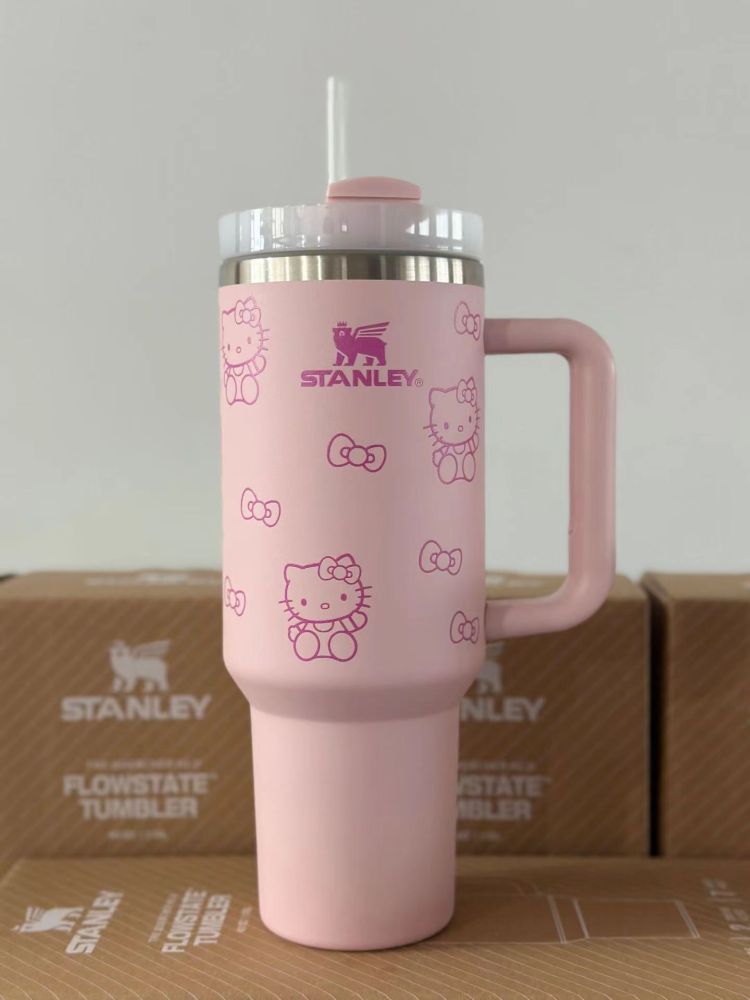 NEW China RTS Glitter 40oz HelloKitty Mugs Free Shipping (20PCS)