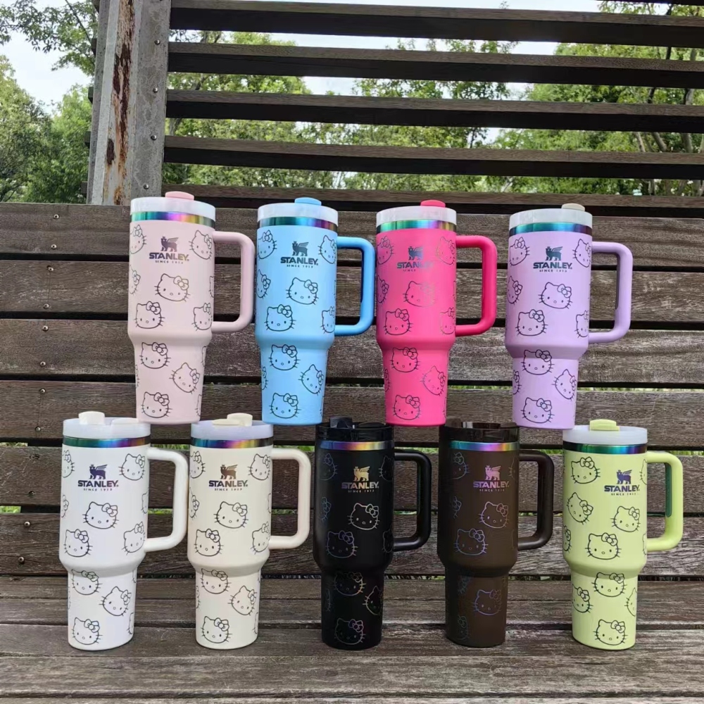 NEW China RTS Glitter 40oz HelloKitty Mugs Free Shipping (20PCS)