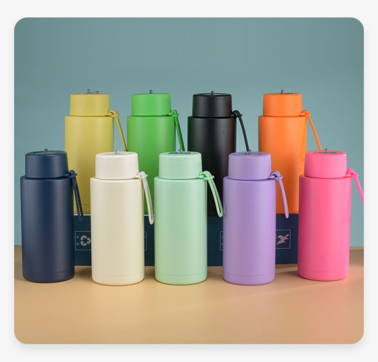 Alwin China RTS 34oz Solid Color Vacuum Insulated Stainless Steel Flask Water Bottles