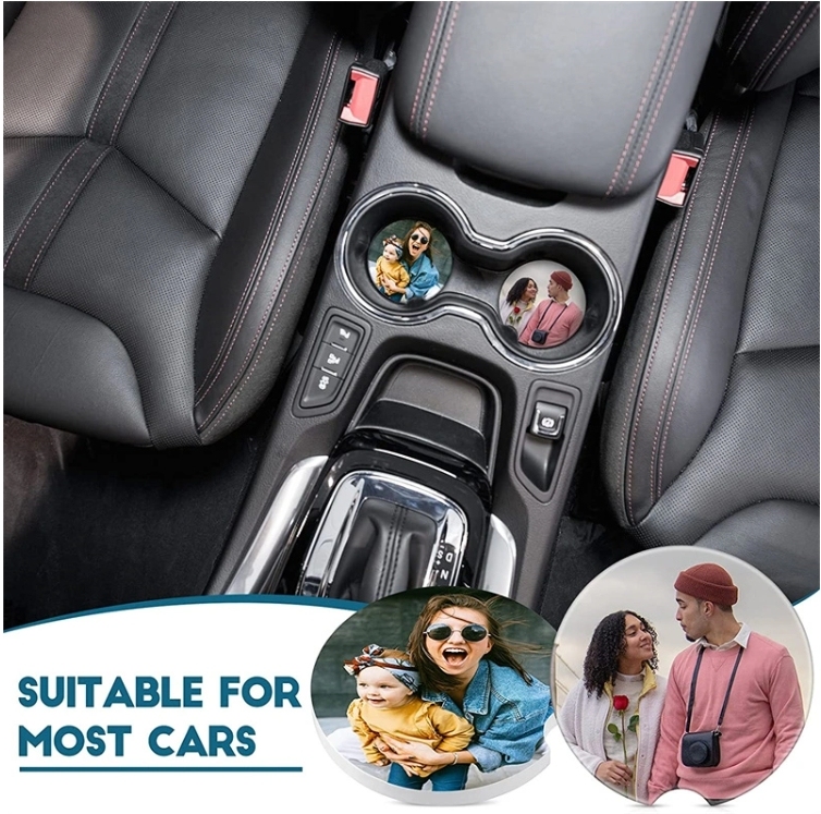 Alwin USA RTS Ceramic Car Coaster Cup Holder Coaster | Sublimation Blanks Hot Selling