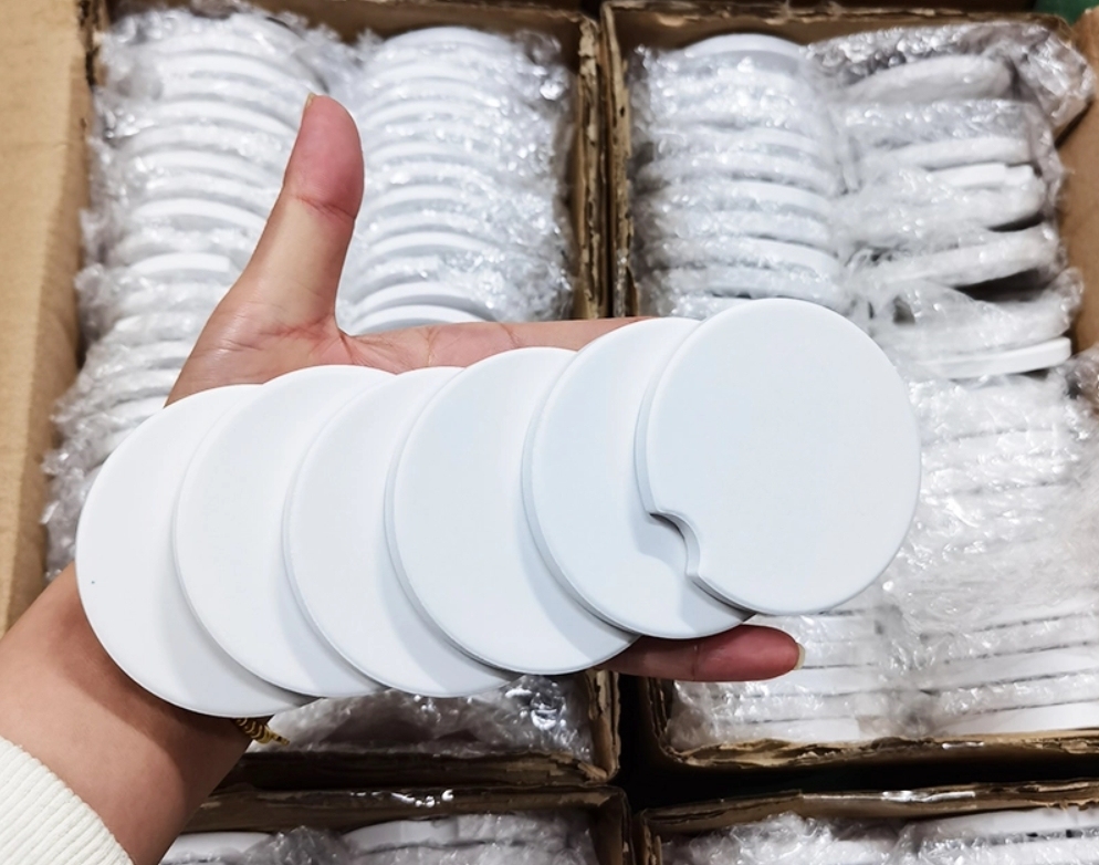 Alwin USA RTS Ceramic Car Coaster Cup Holder Coaster | Sublimation Blanks Hot Selling