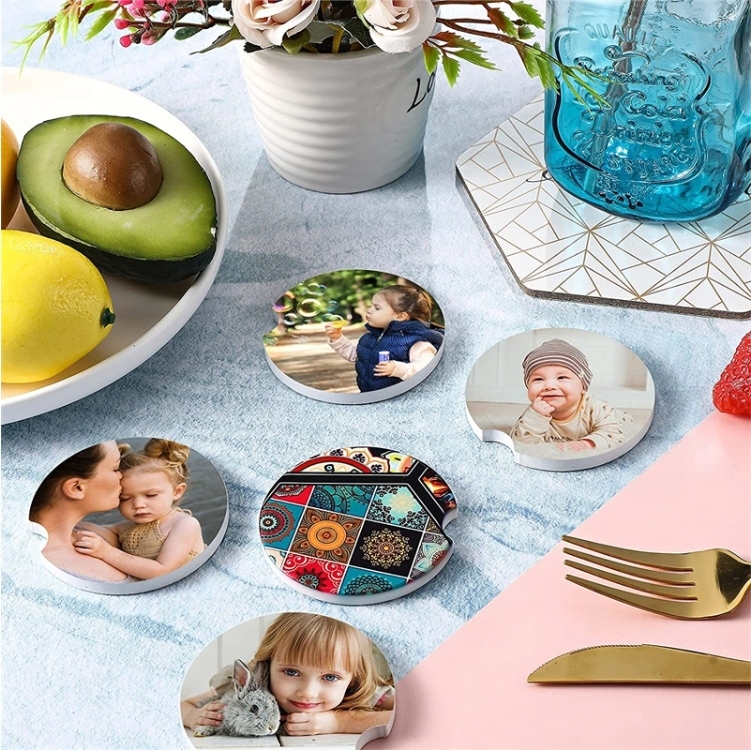 Alwin USA RTS Ceramic Car Coaster Cup Holder Coaster | Sublimation Blanks Hot Selling