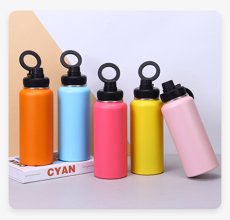 Alwin China RTS 32oz Sports Thermos Stainless Steel Magnet Insulated Water Bottle with Magnetic Phone Holder Lid