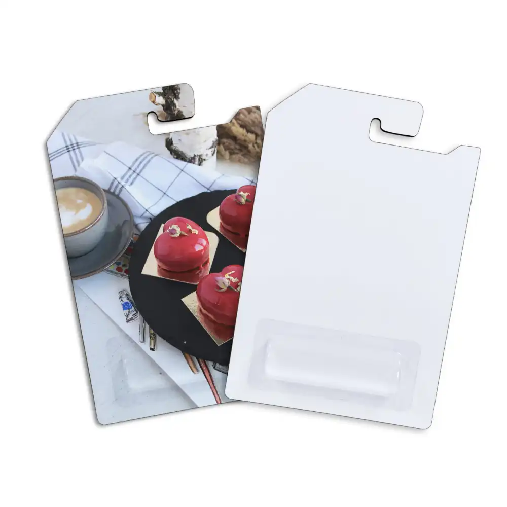 Alwin China RTD Sublimation blank MDF money holder gift card Hot Sale