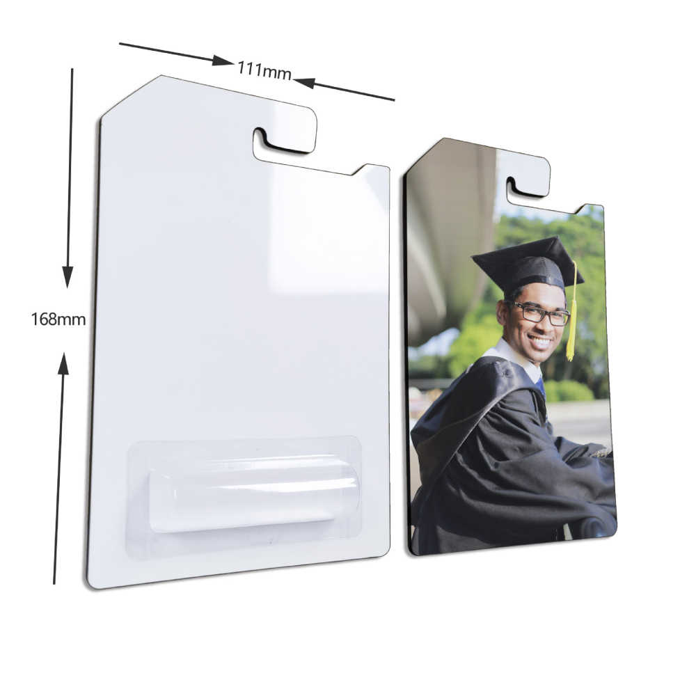 Alwin China RTD Sublimation blank MDF money holder gift card Hot Sale