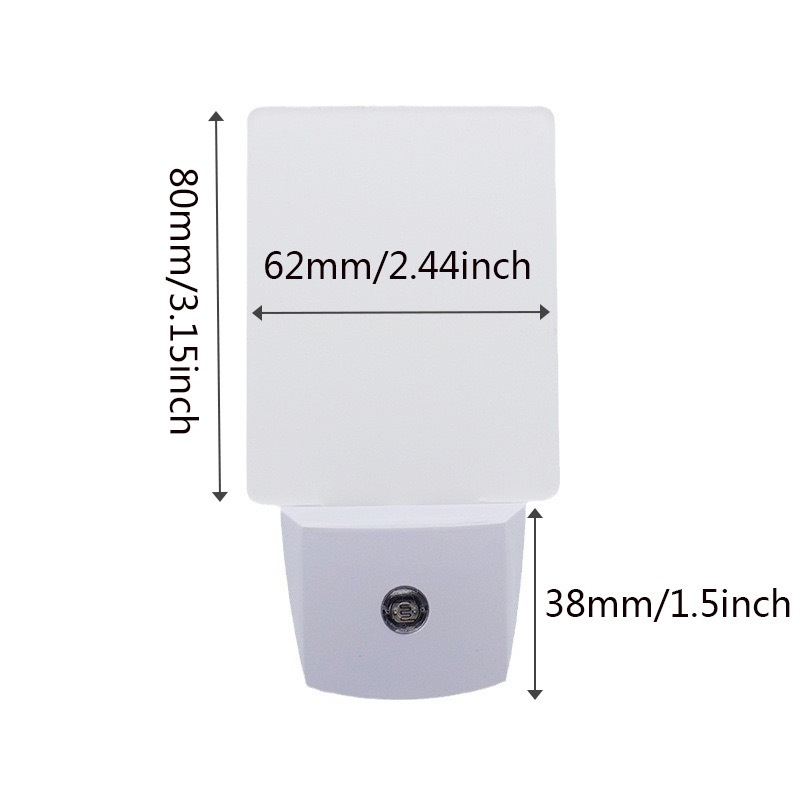 Alwin China RTS Hot Selling Sublimation Blank Acrylic LED Night Light US Plug