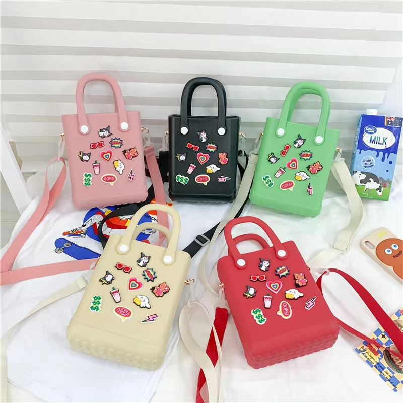 Alwin China RTS EVA Beach Bag Waterproof Dazzle Cartoon Decorative Crossbody Bag