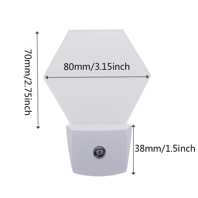 Alwin China RTS Hot Selling Sublimation Blank Acrylic LED Night Light US Plug