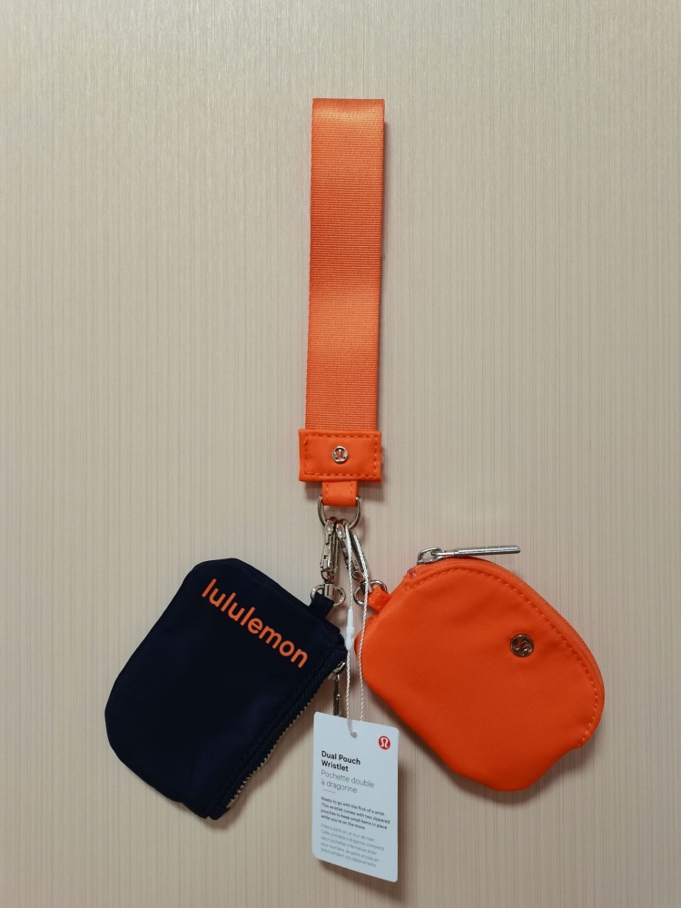 Alwin China RTS Lulu Lemon wallets Keychain Mxied Color Air Shipping