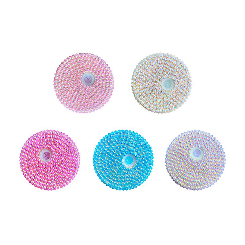 Alwin China RTS Mixed Colors Replacement Jeweled Rhinestone Lids for 16oz/20oz Glass Can