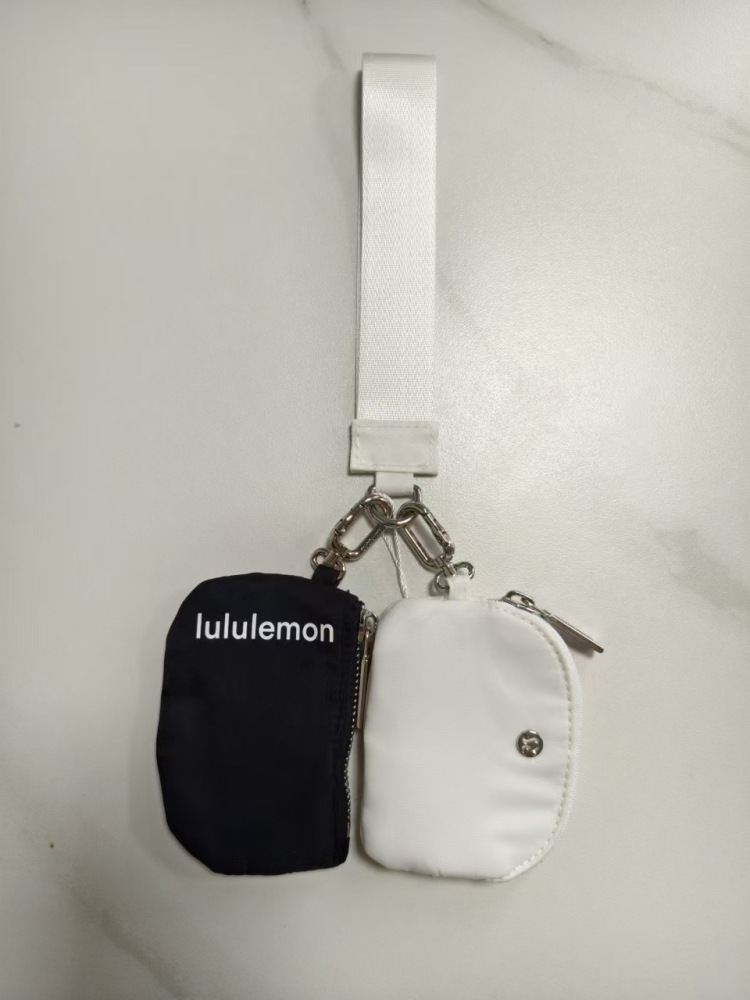 Alwin China RTS Lulu Lemon wallets Keychain bag Mxied Color Air Shipping