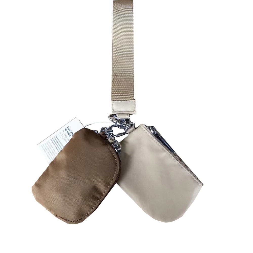 Alwin China RTS Lulu Lemon wallets Keychain bag Mxied Color Air Shipping