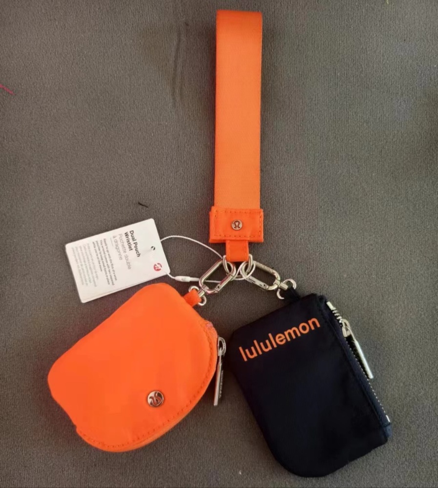 Alwin China RTS Lulu Lemon wallets Keychain Mxied Color Air Shipping