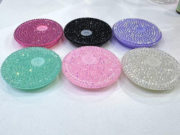 Alwin China RTS Mixed Colors Replacement Jeweled Rhinestone Lids for 16oz/20oz Glass Can