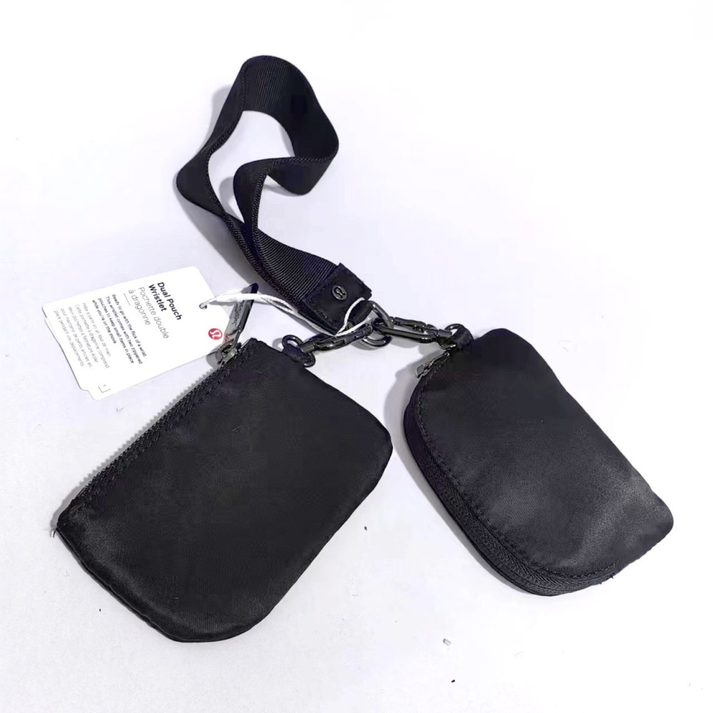 Alwin China RTS Lulu Lemon wallets Keychain bag Mxied Color Air Shipping