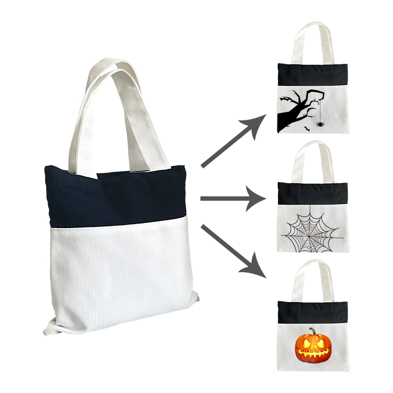 Alwin USA China RTS Reusable Pumpkin Sublimation Candy Bag for Halloween mixed color