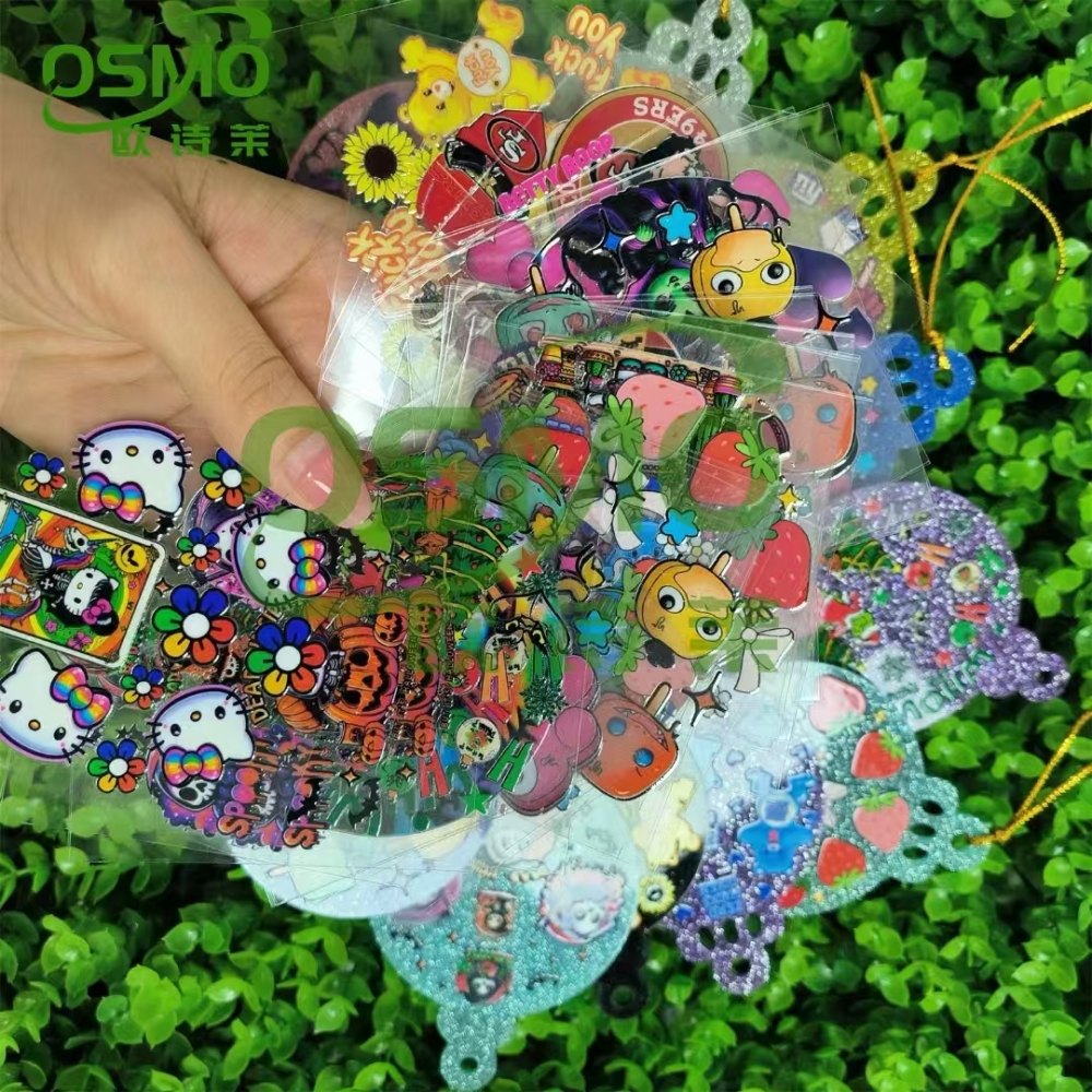 Alwin China RTS UV DTF Wraps Christmas Pendants Decals Mixed Color