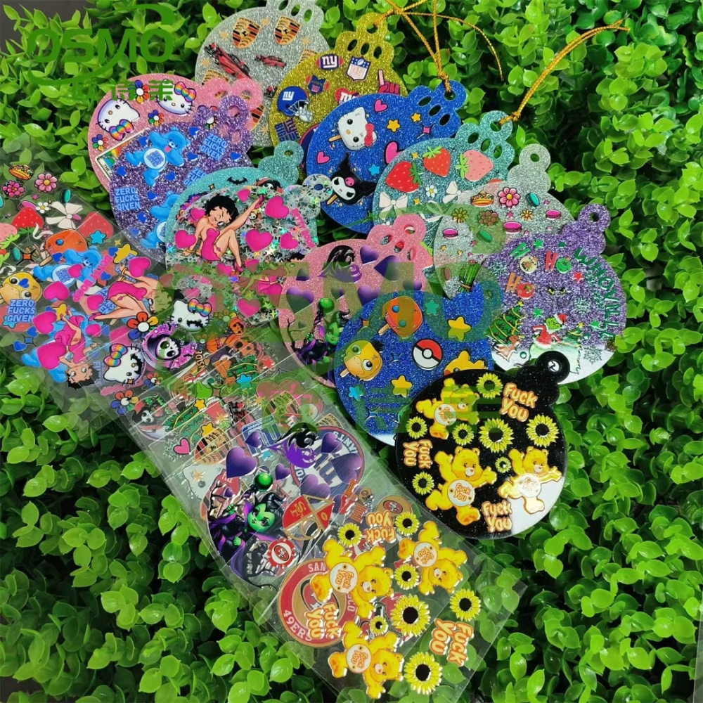 Alwin China RTS UV DTF Wraps Christmas Pendants Decals Mixed Color