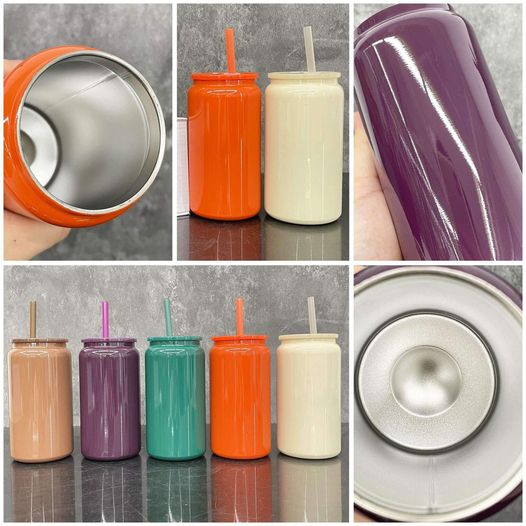 Alwin USA RTS 16oz Maillard Sublimation New Colors Stainless Steel Can for Autumn or Winter