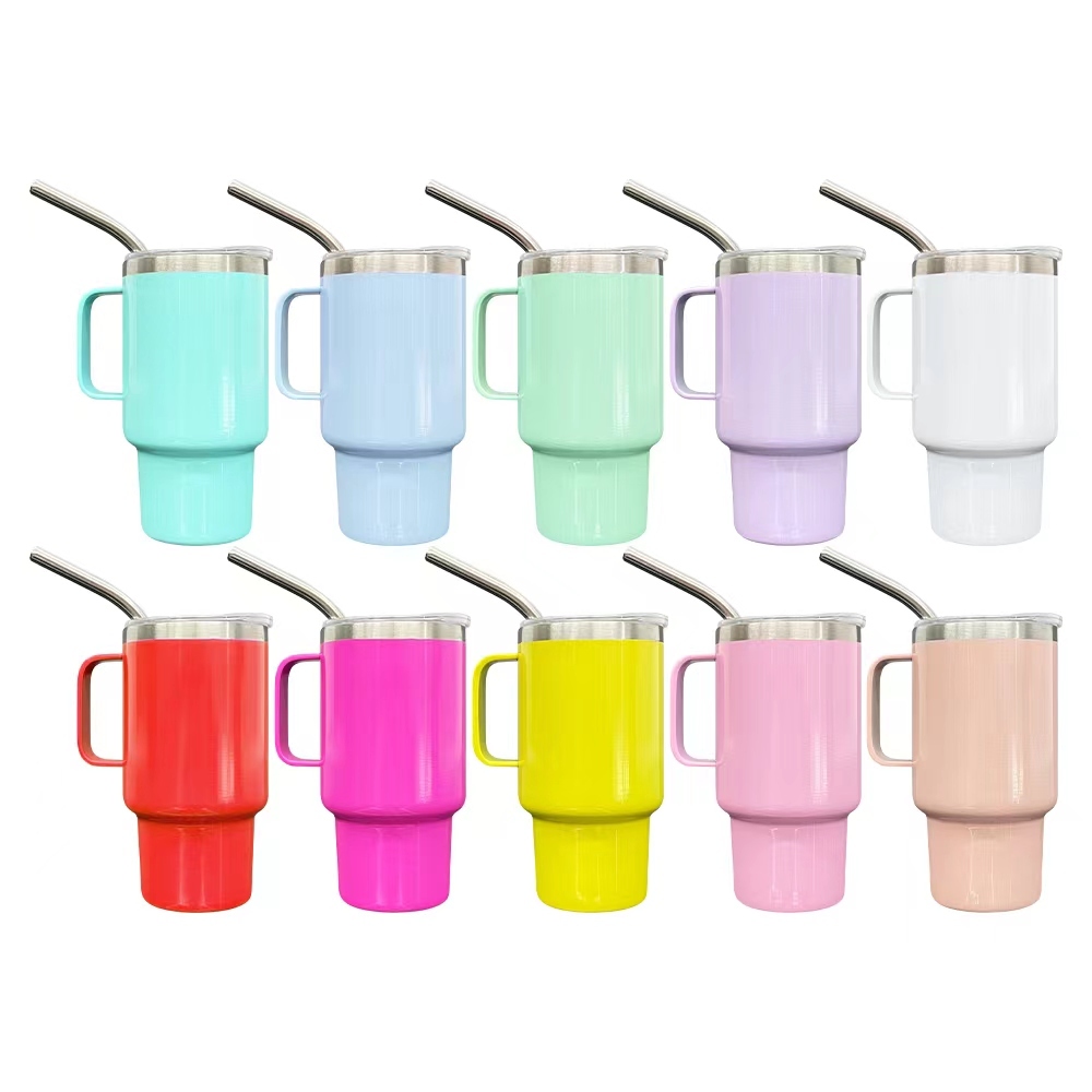 Alwin USA RTS 3oz Sublimation Double Wall Stainless Steel Mini Wine Tumbler with Handle Mixed Color Hot Sale on Amazon