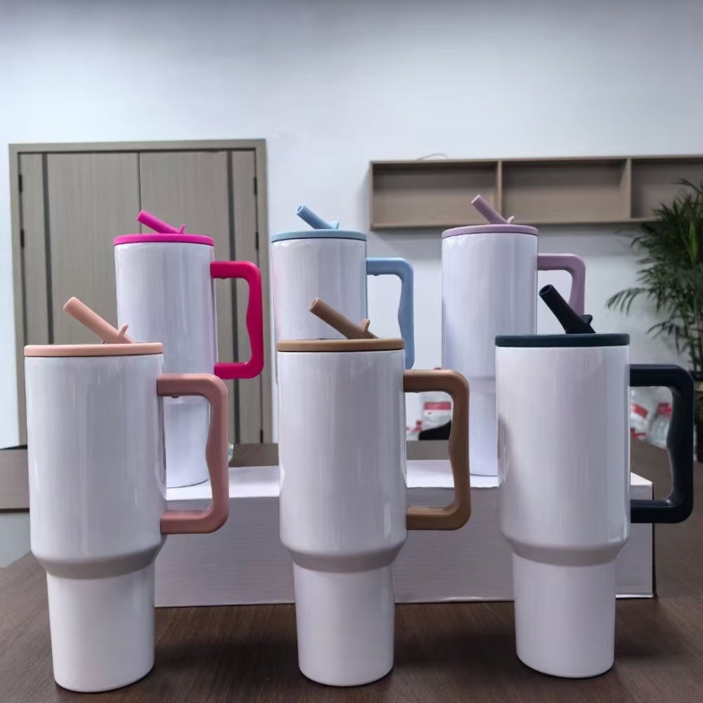 Alwin USA RTS 40oz 3.0 Sublimation Mug with Leak Proof Lids and Removable Handle Mixed Color