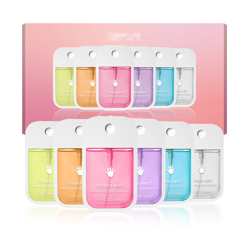 Alwin China RTS Hot Sale Moisturizing Hand Sanitizer Power Mist 1.3 FL OZ 45ml 6 colors Sets