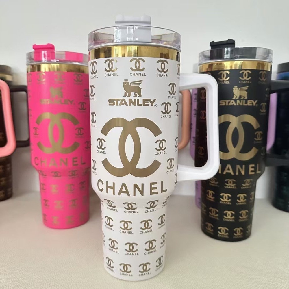 Alwin China RTS 40oz Stanley Chanel Stainless Steel Mug with Handle Mixed Color