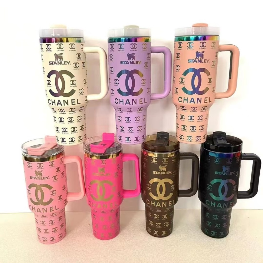 Alwin China RTS 40oz Stanley Chanel Stainless Steel Mug with Handle Mixed Color