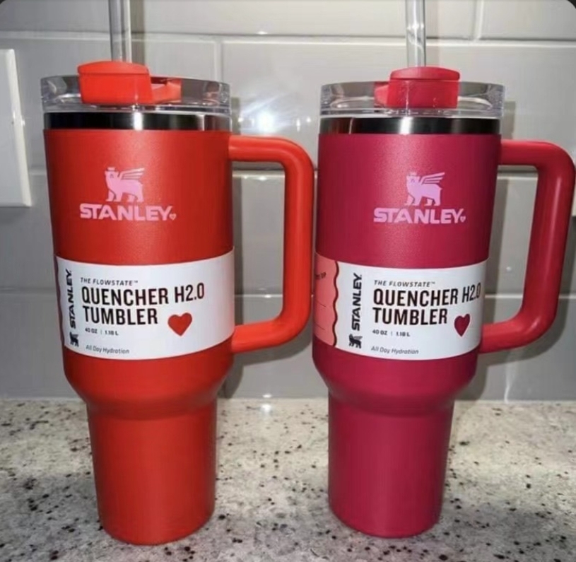 Alwin China RTS 40oz Valentine Red & Pink Stanley With stanley box Mixed color