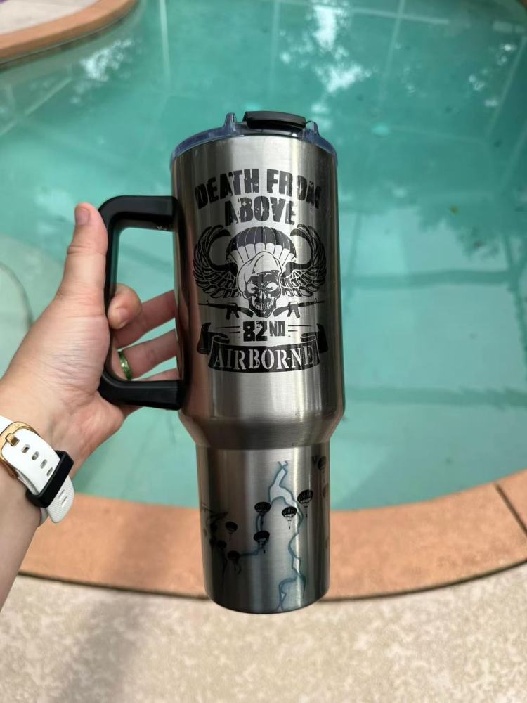 Alwin USA RTS 30oz Silver Sublimation Travel Mugs with Flip lids Clearance